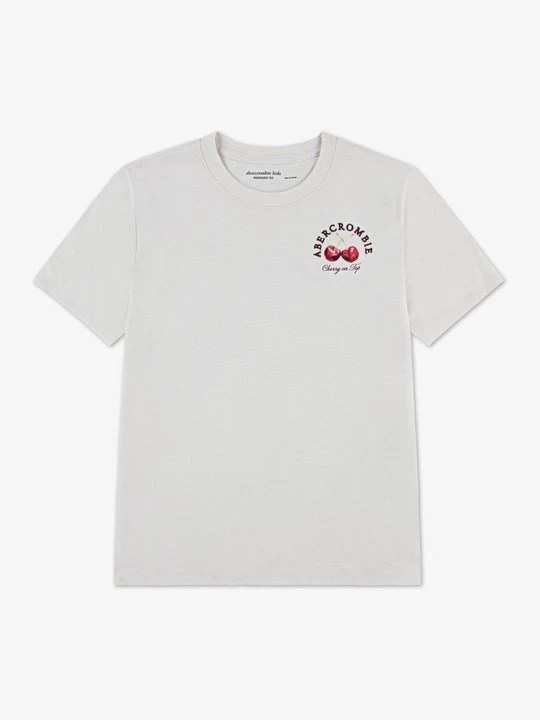 Zdjęcie produktu T-shirt z nadrukiem Abercrombie & Fitch biały