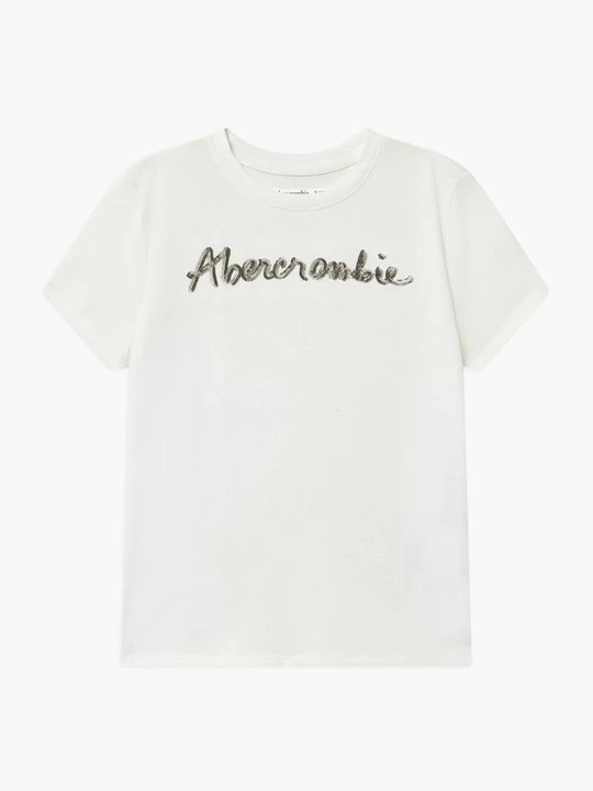 Zdjęcie produktu T-shirt z nadrukiem Abercrombie & Fitch biały