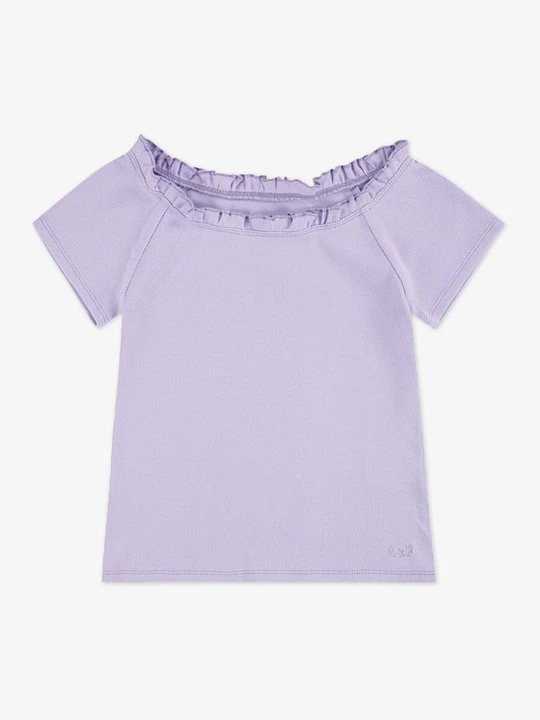 Zdjęcie produktu T-shirt z nadrukiem Abercrombie & Fitch fioletowy