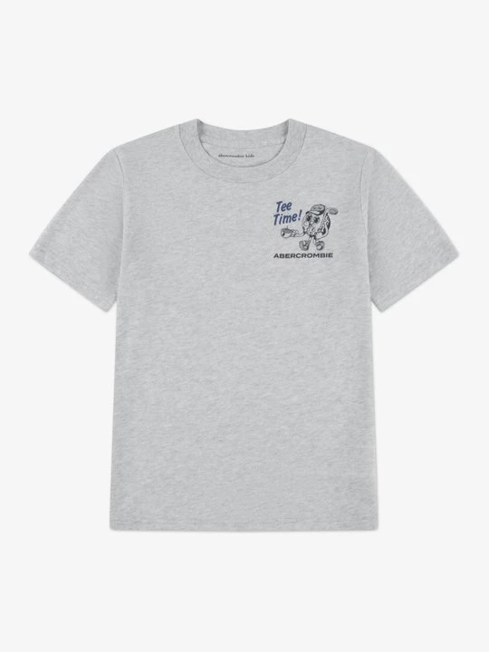 Zdjęcie produktu T-shirt z nadrukiem Abercrombie & Fitch jasnoszary