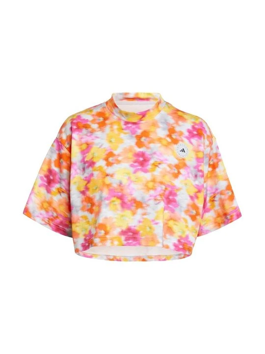 Zdjęcie produktu T-shirt z nadrukiem Adidas by Stella McCartney żółty