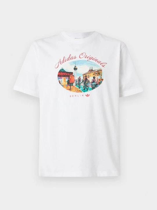 Zdjęcie produktu T-shirt z nadrukiem adidas Originals biały