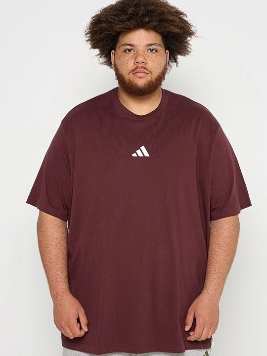 Zdjęcie produktu T-shirt z nadrukiem adidas Originals ciemnoczerwony