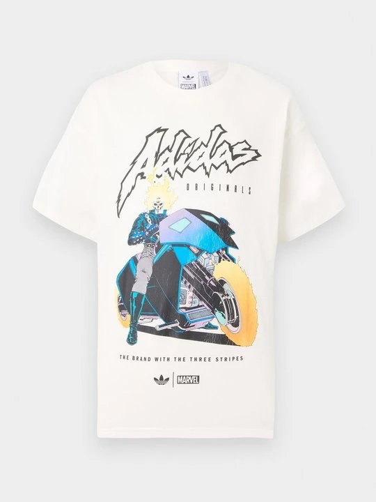 Zdjęcie produktu T-shirt z nadrukiem adidas Originals biały