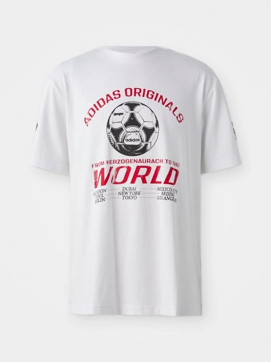Zdjęcie produktu T-shirt z nadrukiem adidas Originals biały