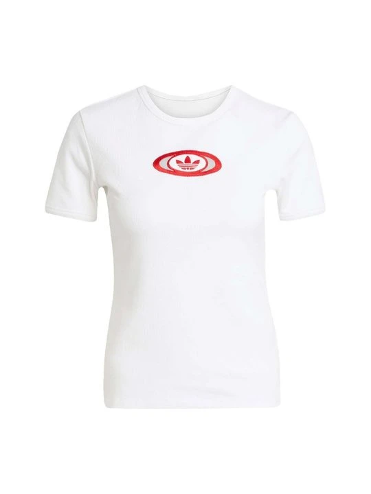Zdjęcie produktu T-shirt z nadrukiem adidas Originals biały