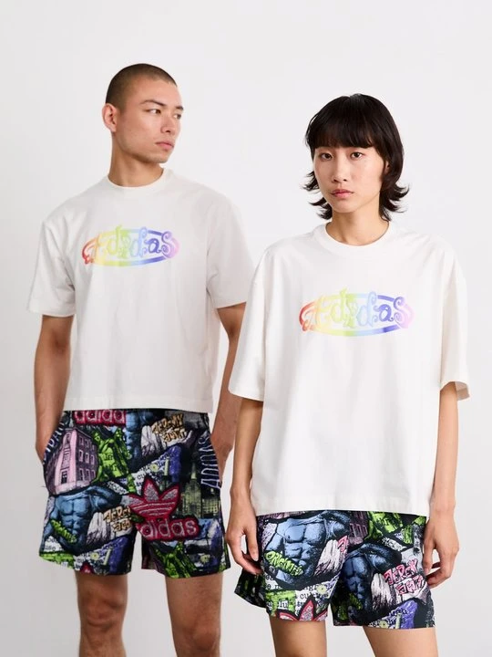 Zdjęcie produktu T-shirt z nadrukiem adidas Originals biały