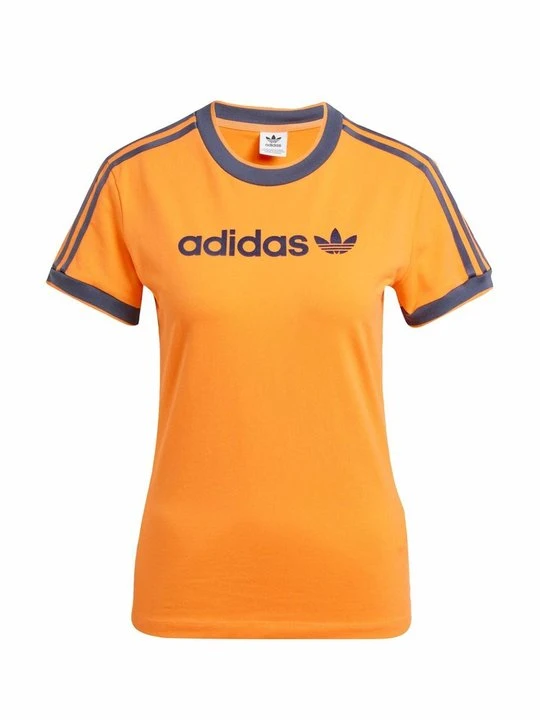 Zdjęcie produktu T-shirt z nadrukiem adidas Originals pomarańczowy