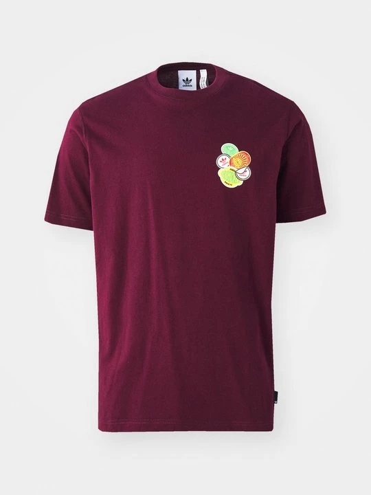 Zdjęcie produktu T-shirt z nadrukiem adidas Originals czerwony melanż