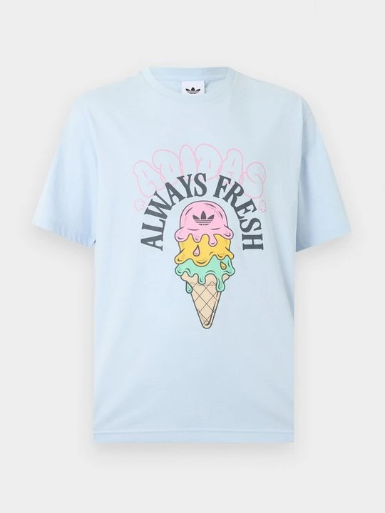 Zdjęcie produktu T-shirt z nadrukiem adidas Originals jasnoniebieski