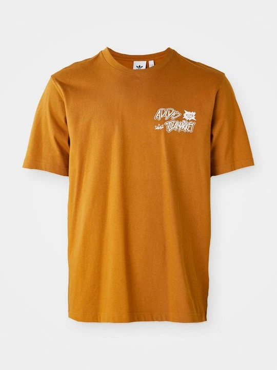 Zdjęcie produktu T-shirt z nadrukiem adidas Originals koniakowy