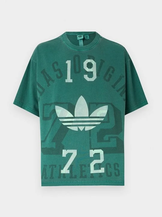 Zdjęcie produktu T-shirt z nadrukiem adidas Originals ciemnozielony