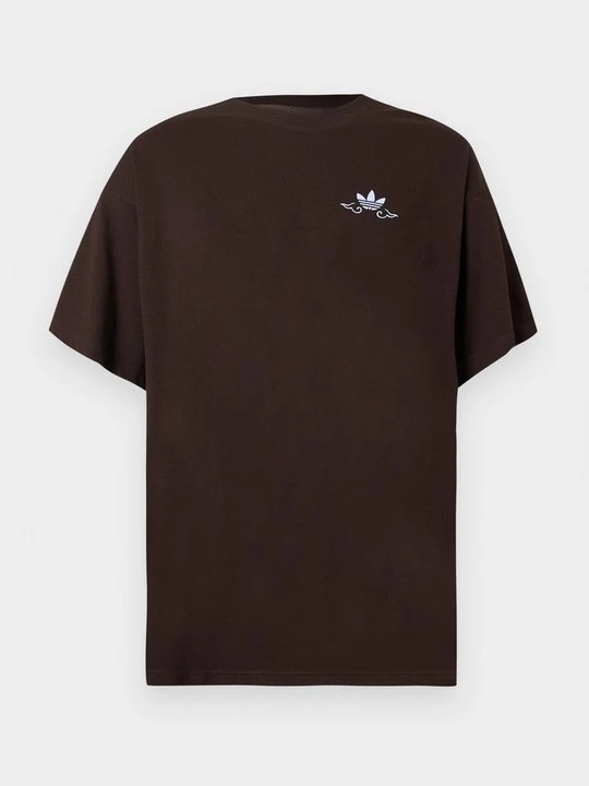 Zdjęcie produktu T-shirt z nadrukiem adidas Originals ciemnobrązowy