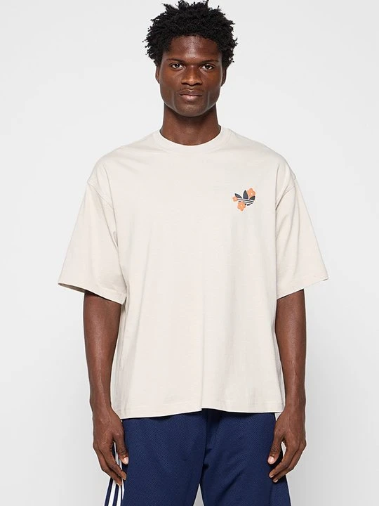 Zdjęcie produktu T-shirt z nadrukiem adidas Originals beżowy