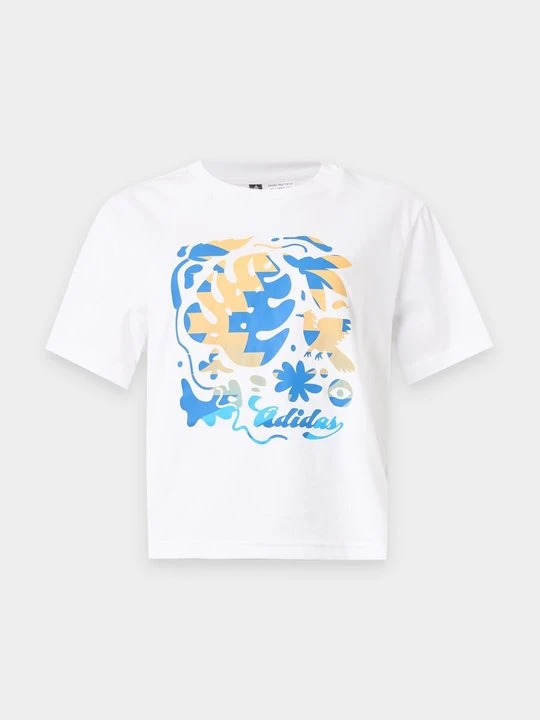 Zdjęcie produktu T-shirt z nadrukiem adidas Originals biały