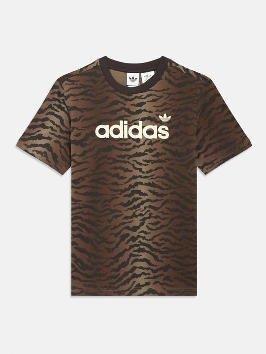 Zdjęcie produktu T-shirt z nadrukiem adidas Originals brązowy