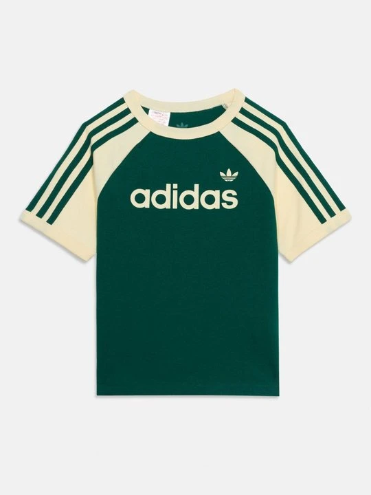 Zdjęcie produktu T-shirt z nadrukiem adidas Originals ciemnozielony