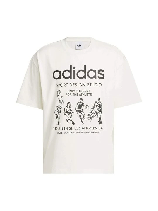 Zdjęcie produktu T-shirt z nadrukiem adidas Originals mleczny