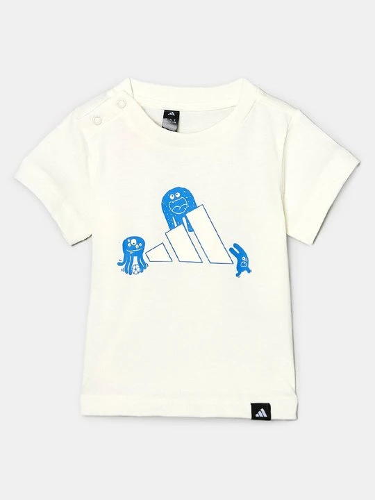 Zdjęcie produktu T-shirt z nadrukiem adidas Originals mleczny