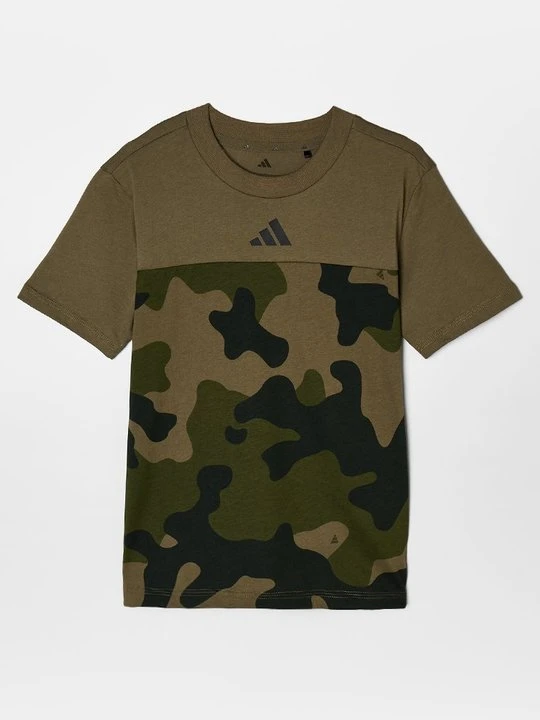 Zdjęcie produktu T-shirt z nadrukiem adidas Originals oliwkowy