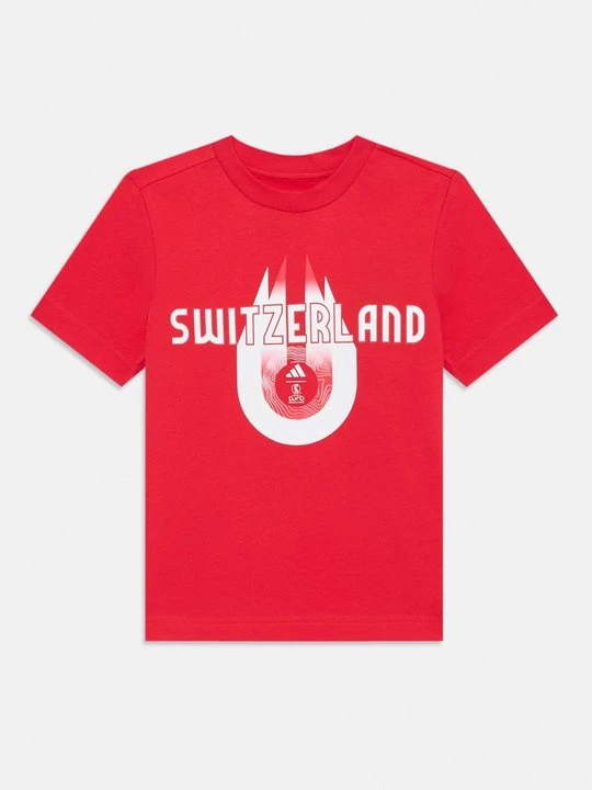 Zdjęcie produktu T-shirt z nadrukiem Adidas czerwony