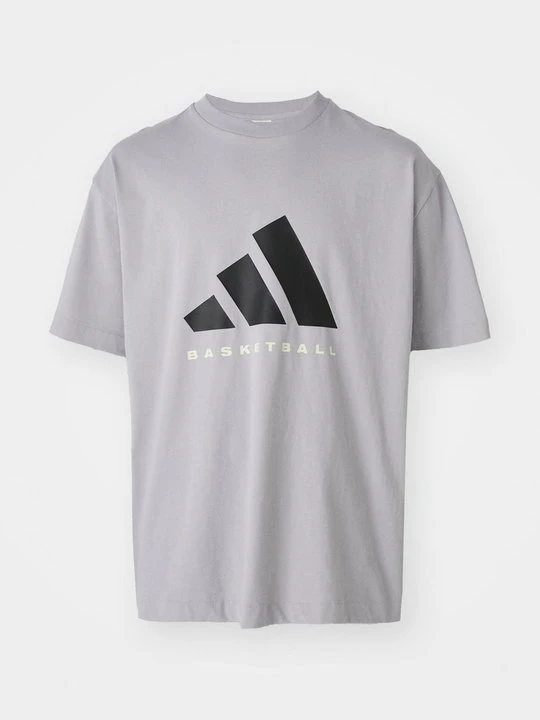 Zdjęcie produktu T-shirt z nadrukiem Adidas jasnoszary