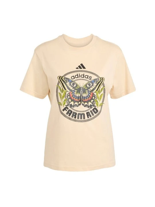 Zdjęcie produktu T-shirt z nadrukiem Adidas piaskowy