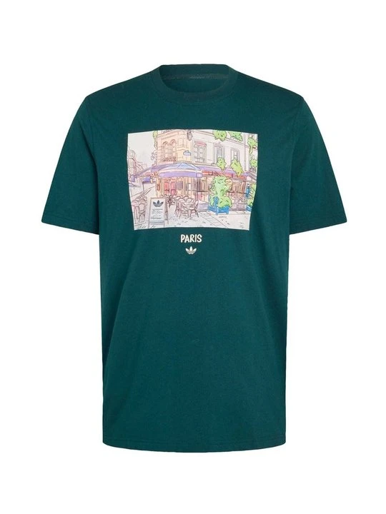 Zdjęcie produktu T-shirt z nadrukiem Adidas zielony