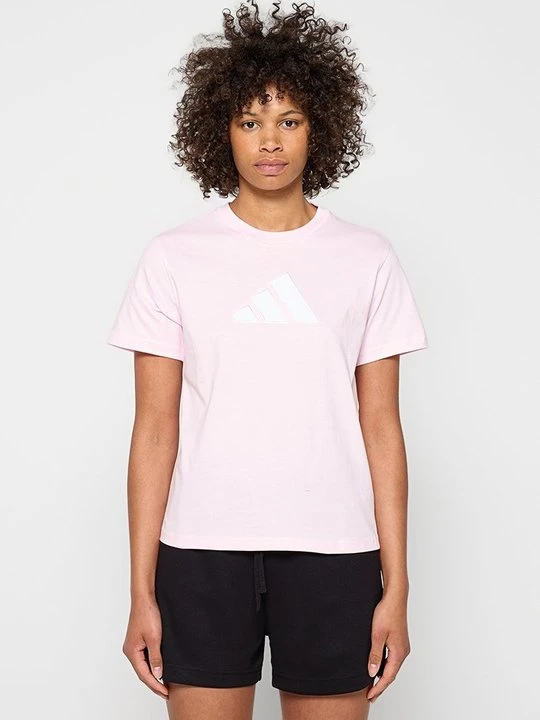 Zdjęcie produktu T-shirt z nadrukiem Adidas jasnoróżowy