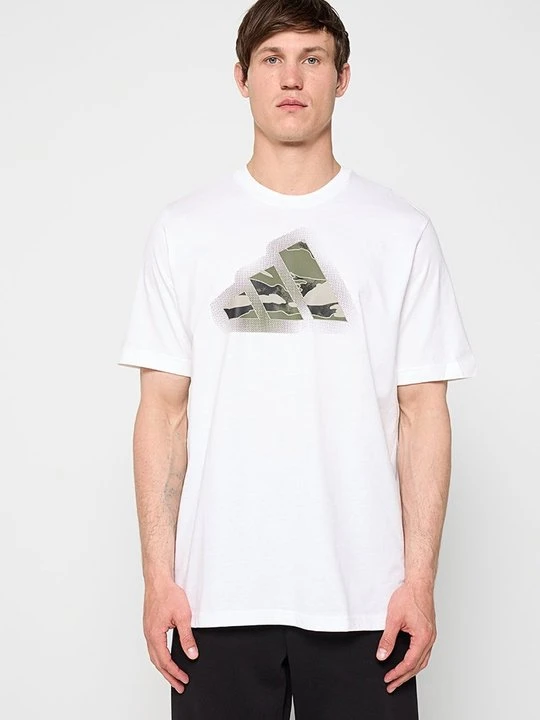 Zdjęcie produktu T-shirt z nadrukiem Adidas biały