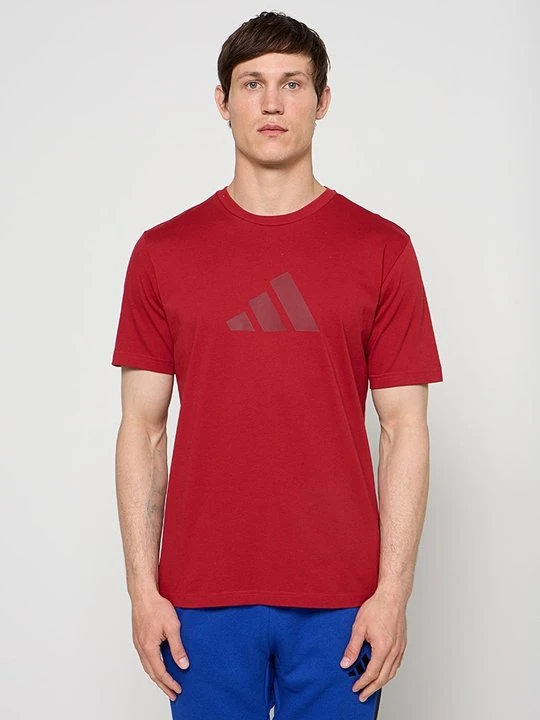Zdjęcie produktu T-shirt z nadrukiem Adidas czerwony