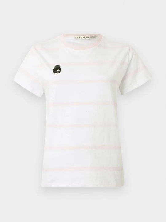 Zdjęcie produktu T-shirt z nadrukiem Alice + Olivia mleczny