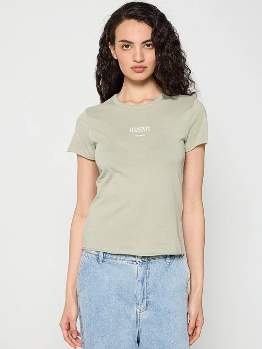 Zdjęcie produktu T-shirt z nadrukiem AllSaints kamień