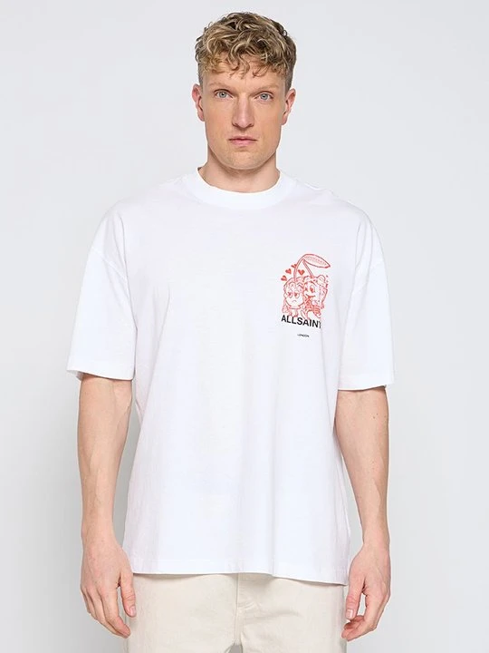 Zdjęcie produktu T-shirt z nadrukiem AllSaints biały