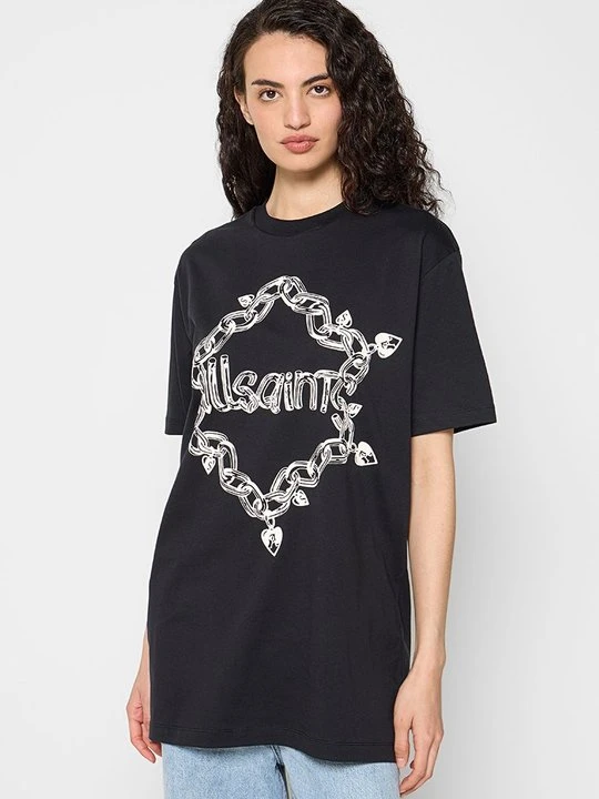 Zdjęcie produktu T-shirt z nadrukiem AllSaints czarny