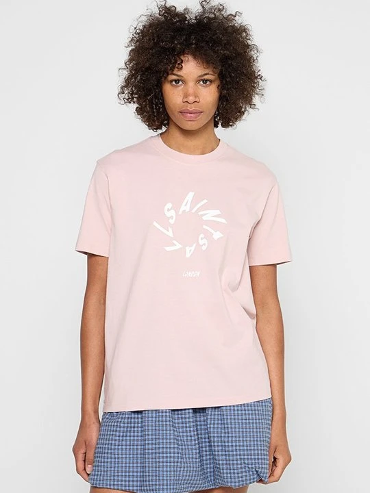 Zdjęcie produktu T-shirt z nadrukiem AllSaints mauve