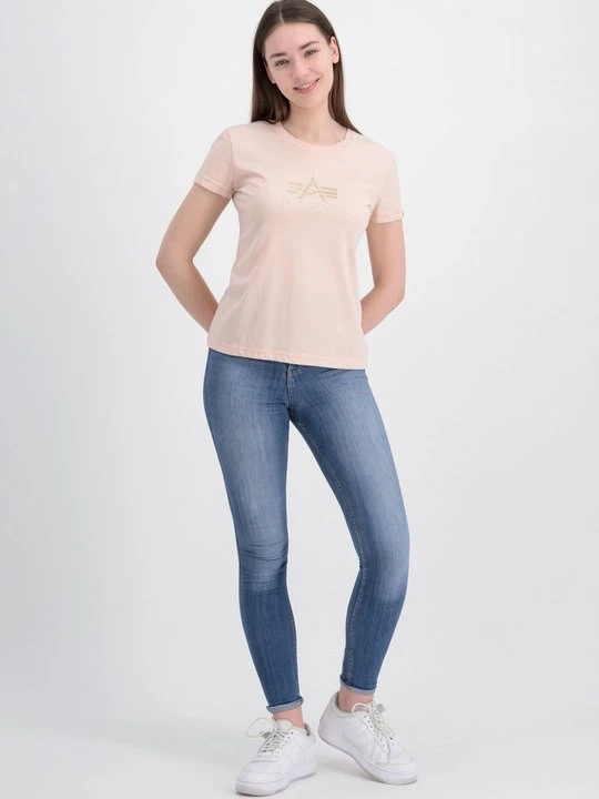 Zdjęcie produktu T-shirt z nadrukiem Alpha Industries morelowy