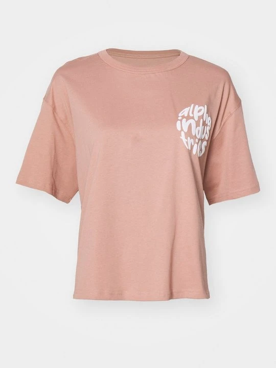 Zdjęcie produktu T-shirt z nadrukiem Alpha Industries koralowy