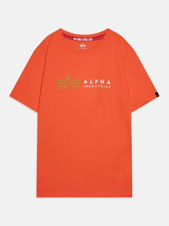 Zdjęcie produktu T-shirt z nadrukiem Alpha Industries pomarańczowy
