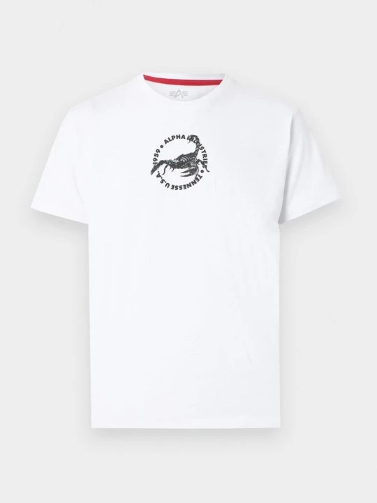 Zdjęcie produktu T-shirt z nadrukiem Alpha Industries biały