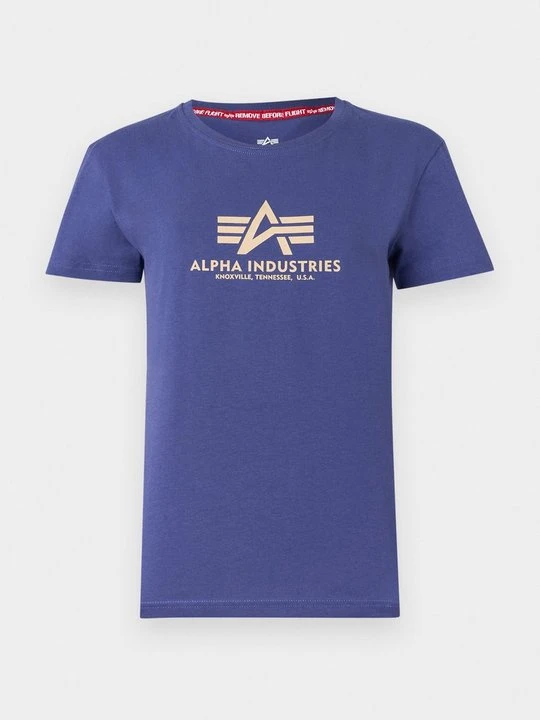 Zdjęcie produktu T-shirt z nadrukiem Alpha Industries ciemnofioletowy
