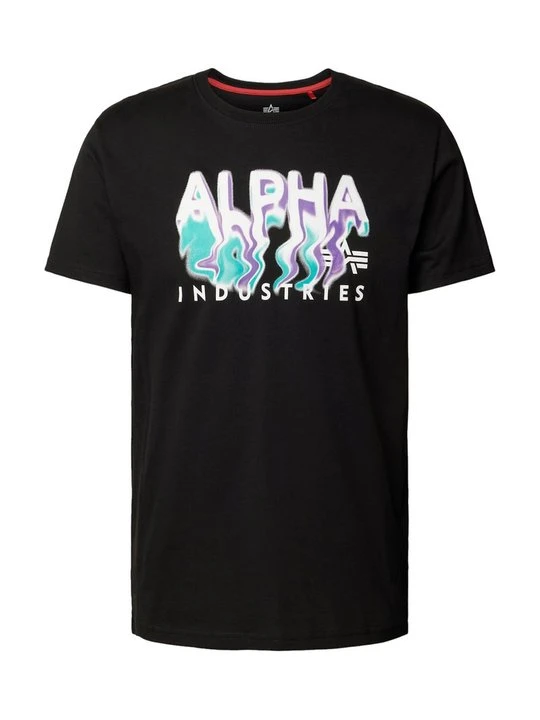 Zdjęcie produktu T-shirt z nadrukiem Alpha Industries czarny
