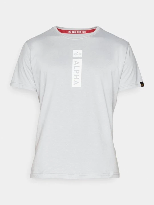 Zdjęcie produktu T-shirt z nadrukiem Alpha Industries jasnoszary