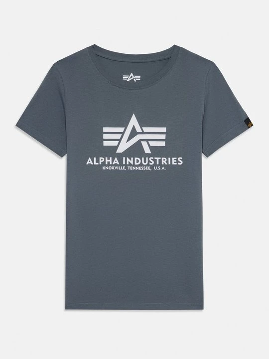 Zdjęcie produktu T-shirt z nadrukiem Alpha Industries niebieski denim