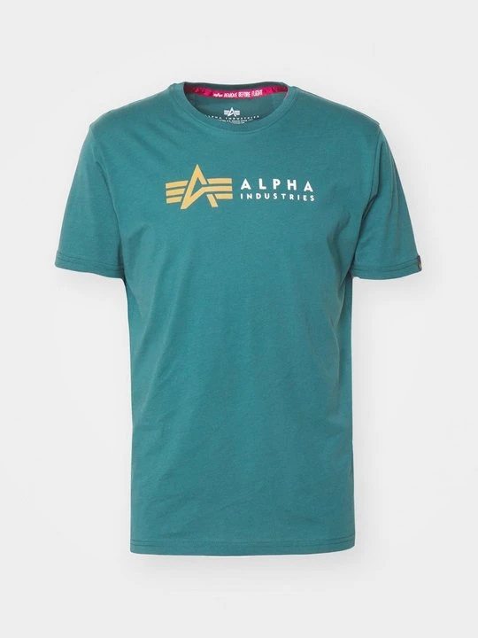 Zdjęcie produktu T-shirt z nadrukiem Alpha Industries petrol