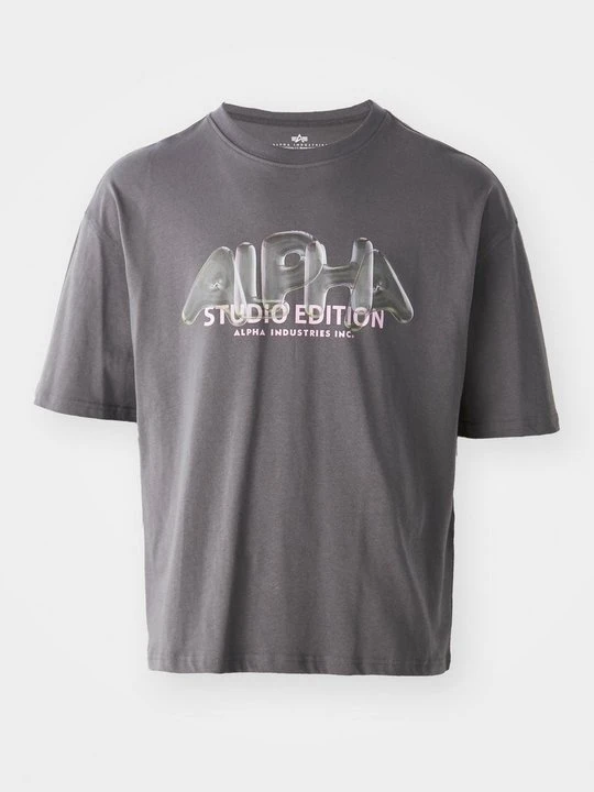 Zdjęcie produktu T-shirt z nadrukiem Alpha Industries szary