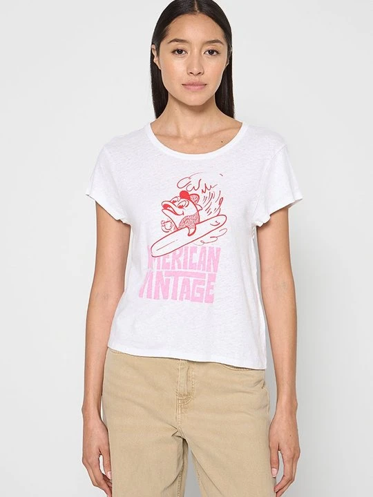 Zdjęcie produktu T-shirt z nadrukiem American Vintage biały