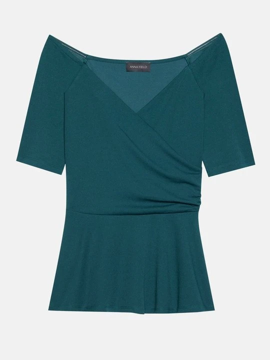 Zdjęcie produktu T-shirt z nadrukiem Anna Field ciemnozielony
