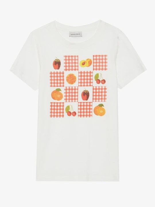 Zdjęcie produktu T-shirt z nadrukiem Anna Field mleczny