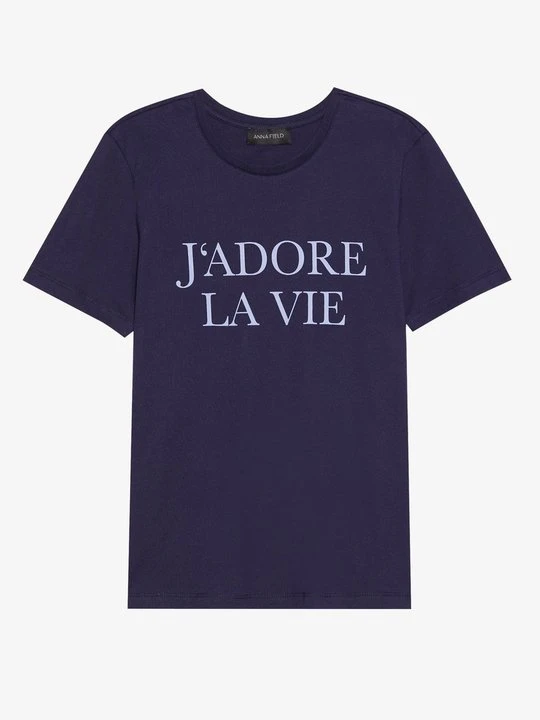 Zdjęcie produktu T-shirt z nadrukiem Anna Field niebieski